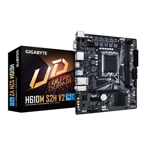 GIGABYTE H610M S2H V2 - MATX - LGA 1700 - 2x DDR5 - HDMI - 2x DP - VGA