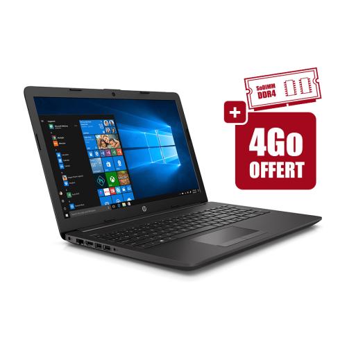 HP 202WOEA + CT4G4SFS8266 - BUNDLE NOTEBOOK HP 255 G7 202W0EA#ABF + RAM 4Go CRUCIAL SoDIMM 