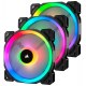CORSAIR CO-9050072-WW CORVE036770 Boîtierlüfter Corsair LL Series LL120 RGB Dual Light Loop 3er Pack (CO-9050072-W