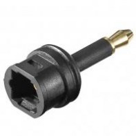 LINEAIRE AD90 NONAU016352 Adaptateur Jack optique mâle / Toslink femelle