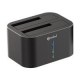 Connectland DOCK-CNL-GDPD07-GEN2-BK NONBT030791 Docking pour 2xHDD 2.5/3.5p Sata USB type C Gen2 Noir