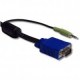 LINEAIRE PCHD168E NONVI015880 Cordon VGA+AUdio HD15 M/M 2 ferrites 3m
