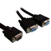 LINEAIRE AD266 NONVI017673 Adaptateur VGA HD15 Mâle vers 2x VGA Femelle