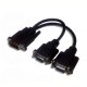 LINEAIRE AD261 NONVI021654 AdaptateurDVI Mâle vers 2x VGA Femelle 0.20m