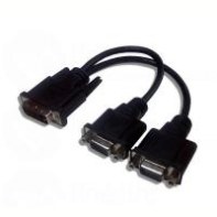 LINEAIRE AD261 NONVI021654 AdaptateurDVI Mâle vers 2x VGA Femelle 0.20m