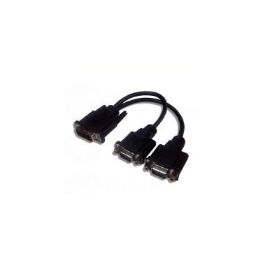 LINEAIRE AD261 NONVI021654 AdaptateurDVI Mâle vers 2x VGA Femelle 0.20m