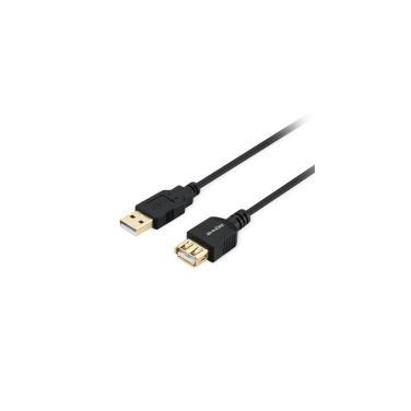 PERIXX CableBiz-A003B PERUS028939 Axxbiz CableBiz-A003, 2M USB2.0 A vers A M/F- Black