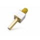 TECHNAXX 4685 TEHHP028473 MusicMan Microphone de Karaoké BT-X31 or-blanc
