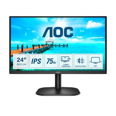 AOC 24B2XDA AOCEC037971 AOC 24B2XDA - 23.8p - FULLHD - 4MS - VGA - DVI - HDMI - HP 2x 2W