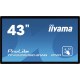 IIYAMA TF4339MSC-B1AG IIYEC138101 IIY 43p Tactile PCAP AMVA3 LED sans cadre 12 points 1920x1080 24/7 VGA/2xHDMI/DP